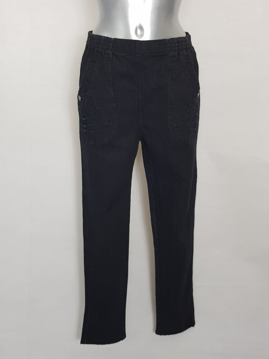 Mawclos dames faux jeans taille élastique grande taille leggings