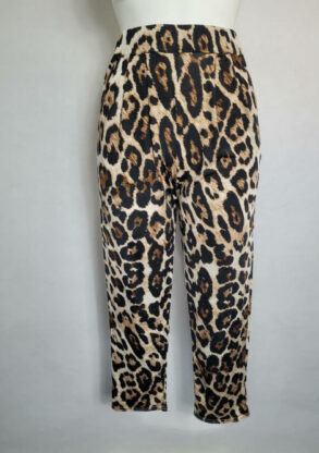 pantalon fluide leopard femme taille élastiquée