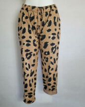 pantalon leopard femme ronde taille haute extensible confortable