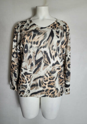 pull leopard femme